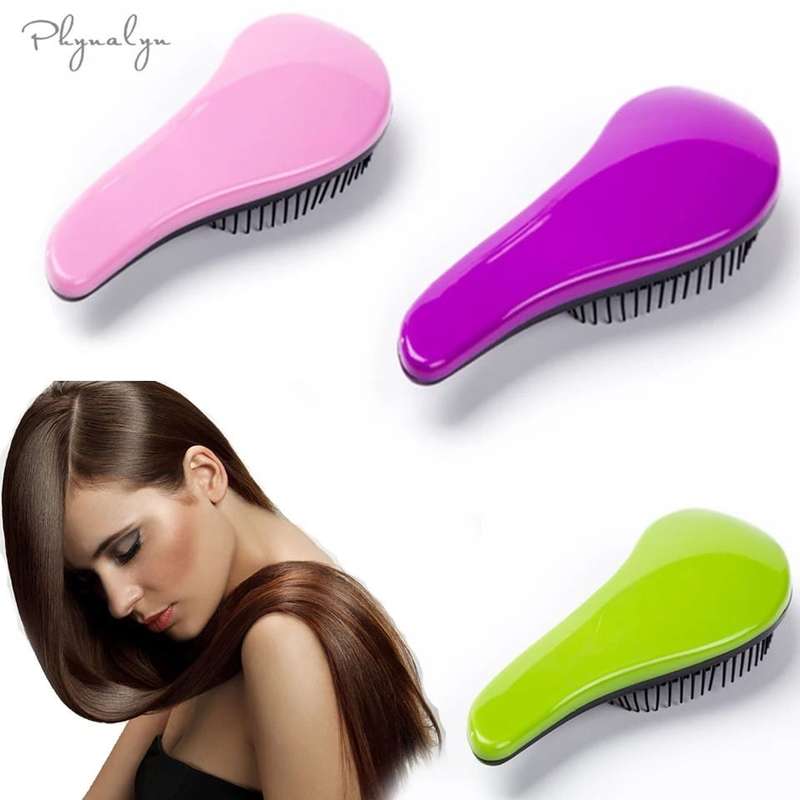 PACK OF 2 - Magic Handle Tangle Detangling Comb Shower Hair Brush