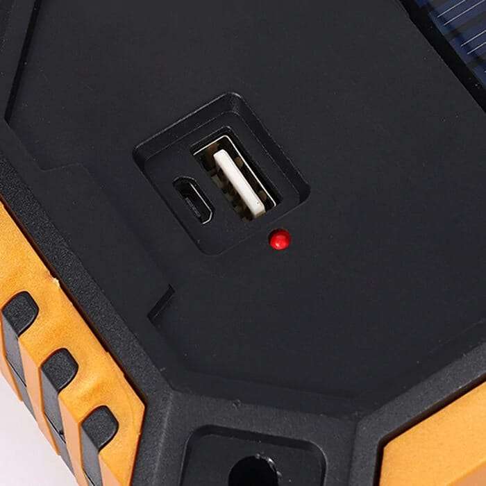Portable 3 IN 1 Solar USB Rechargeable Power Bank LED Work Light
