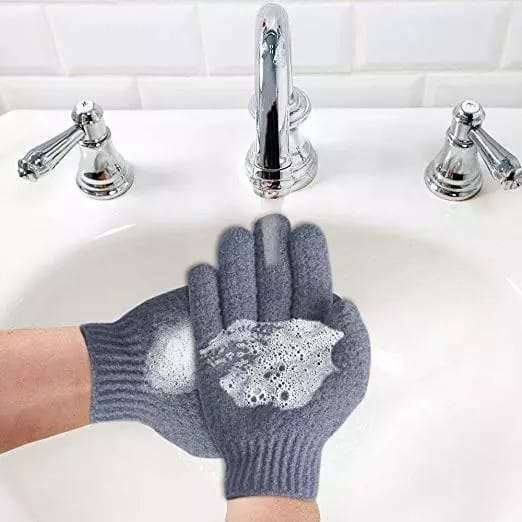 Shower Exfoliating Scrub Gloves Body - Pack Of 2