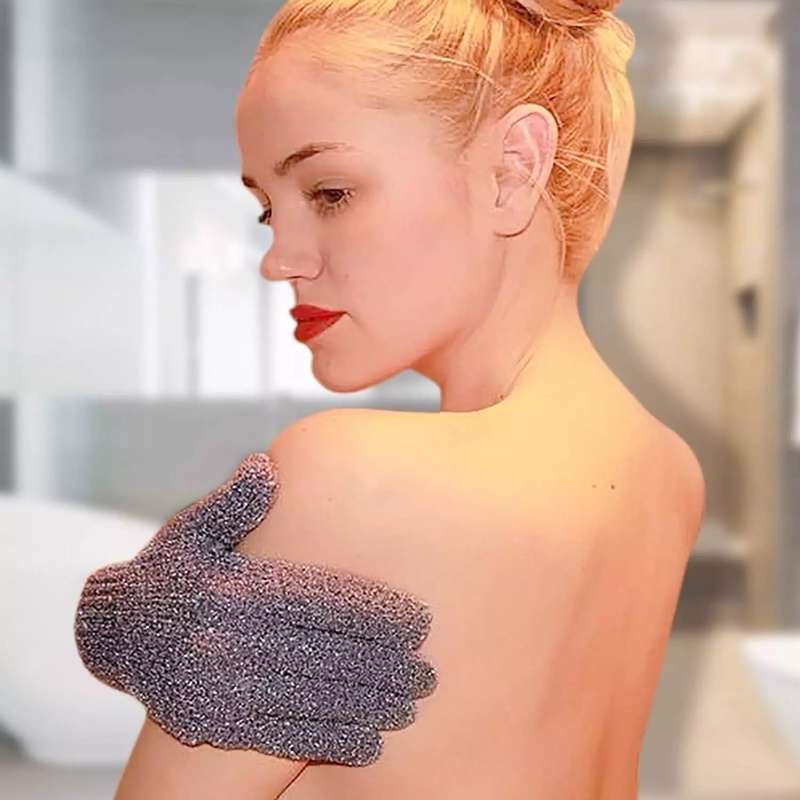 Shower Exfoliating Scrub Gloves Body - Pack Of 2