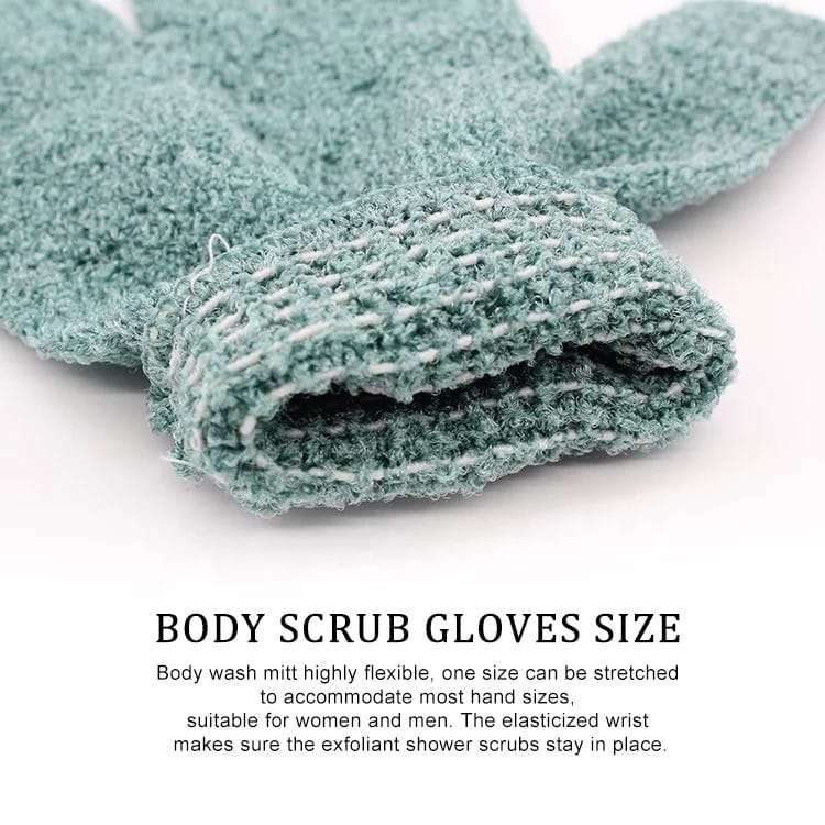 Shower Exfoliating Scrub Gloves Body - Pack Of 2