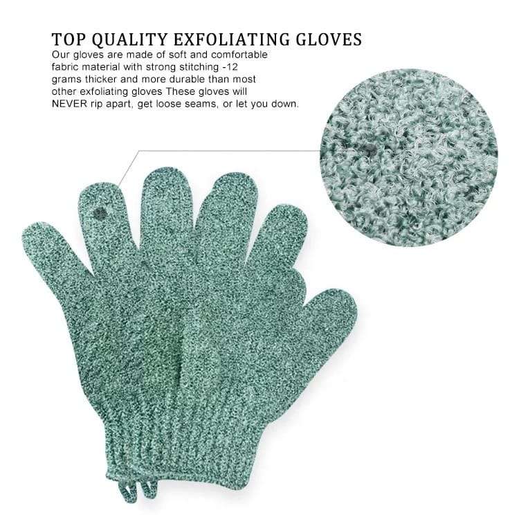 Shower Exfoliating Scrub Gloves Body - Pack Of 2