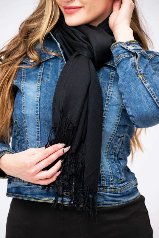 Soft Fringe Light Weight Winter Scarf Shawl