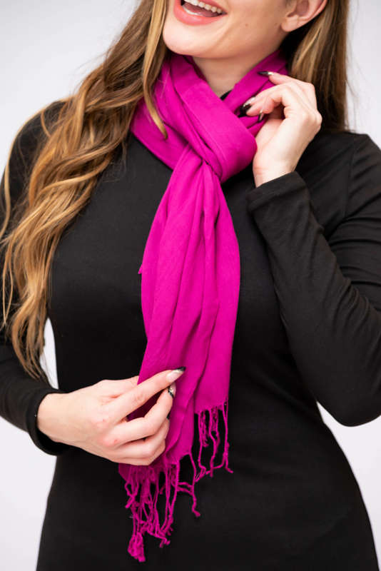 Soft Fringe Light Weight Winter Scarf Shawl
