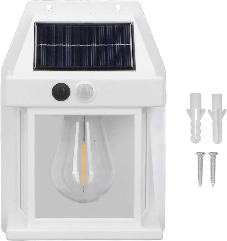 Solar Powered Outdoor Wall Lights, Sunrise and Sunset Motion Sensor