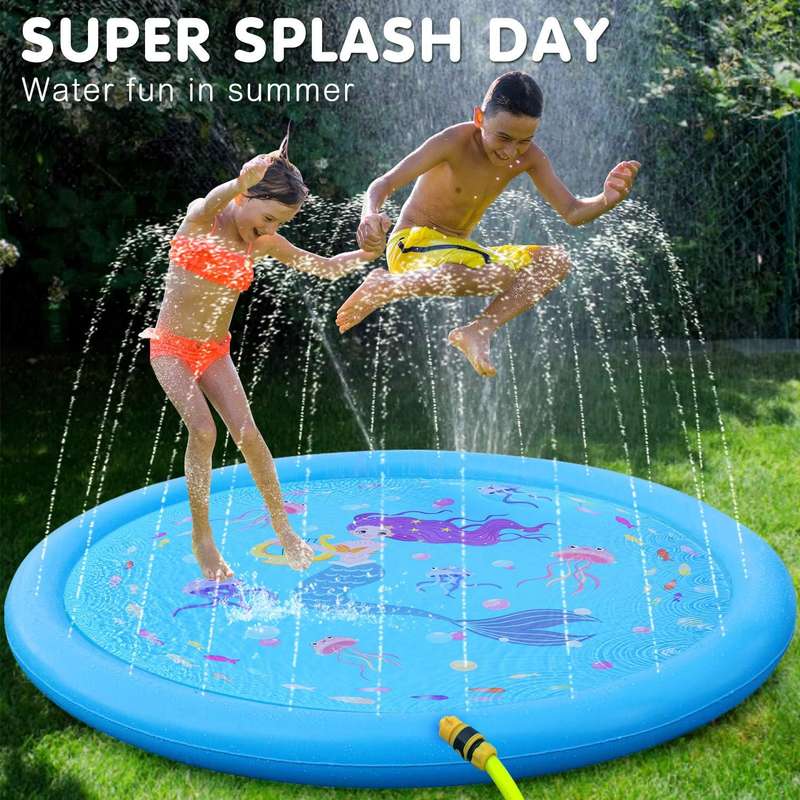 Splash Pad for Toddlers Baby Sprinkler Pool 170cm