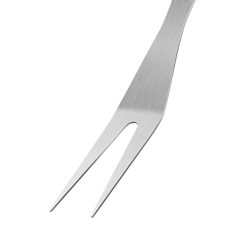 Stainless Steel Braai BBQ Fork With Wooden Handle 35cm