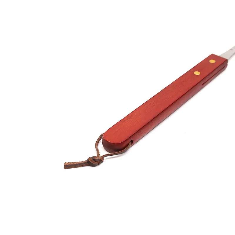 Stainless Steel Braai BBQ Fork With Wooden Handle 35cm