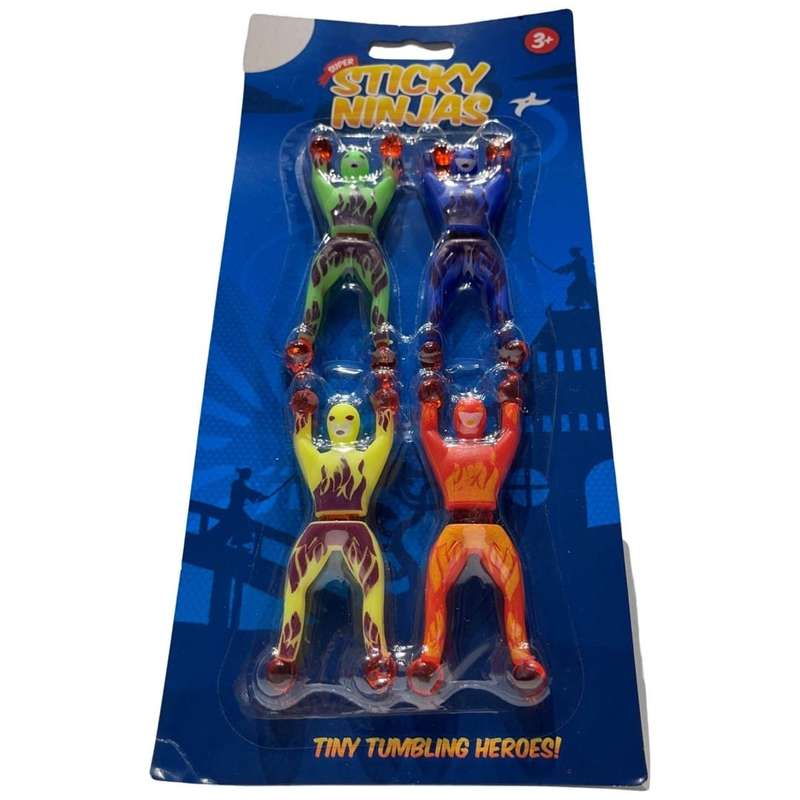 Sticky Wall Climbing Ninja Pack Of 4
