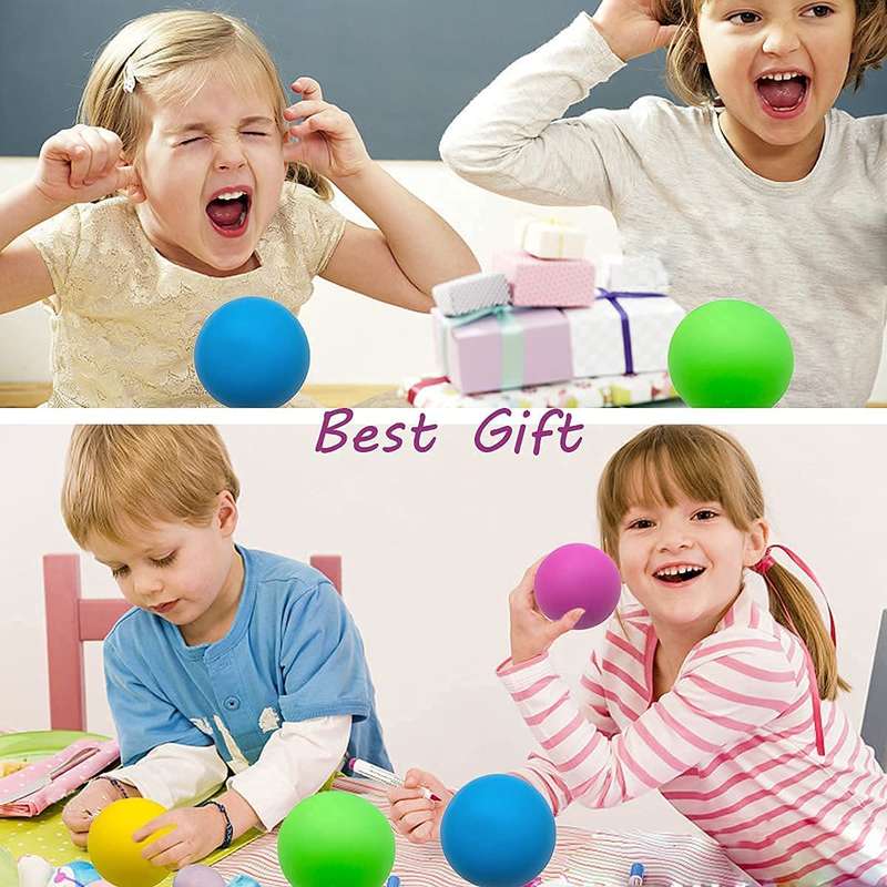 Stress Neon Balls Fidget Toy - Pack Of 4