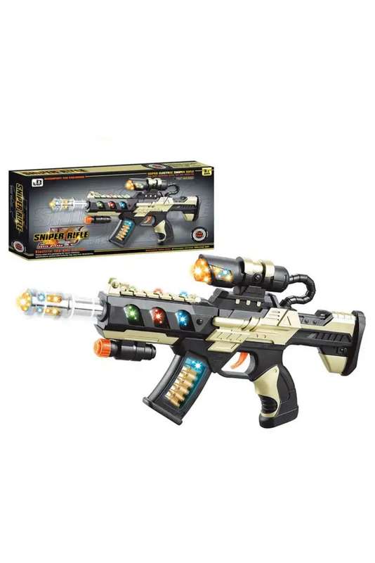 Super Combat Mission Machine Toy Gun-Flash Sound and Light for Kids