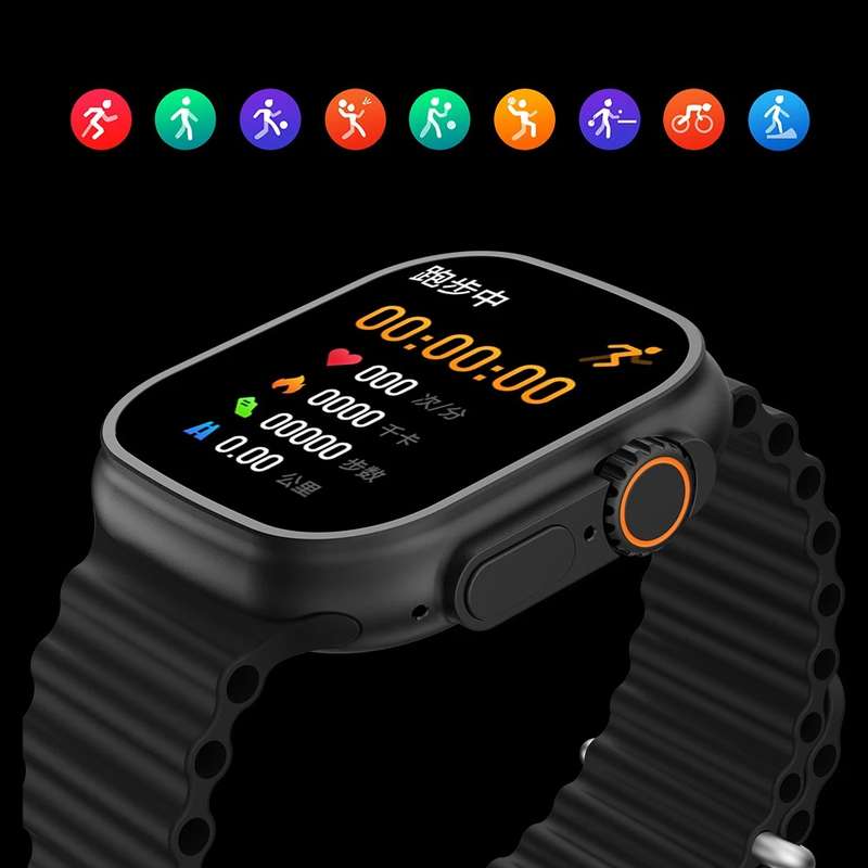 Smartwatch Fitness Tracker T900 Ultra Black Big Infinite