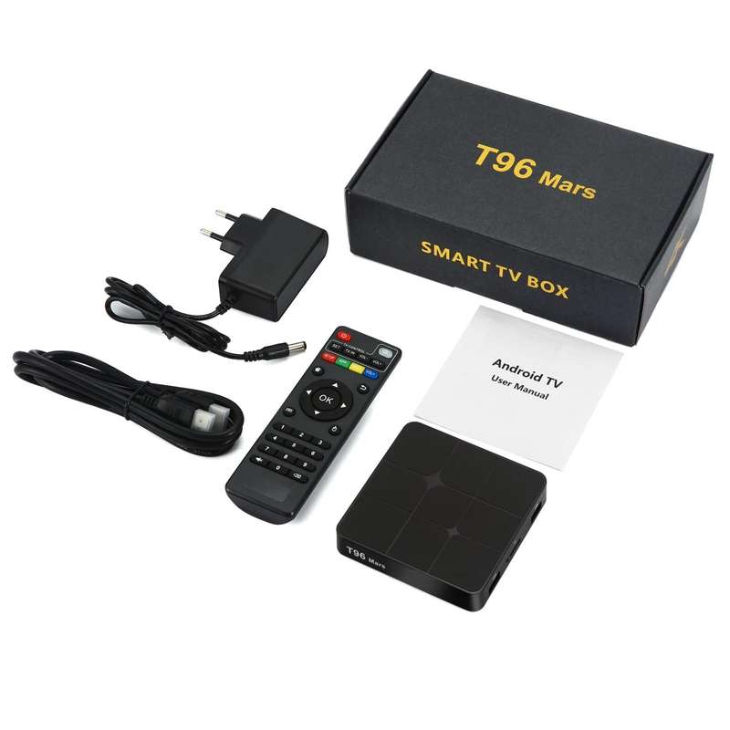 T96 Mars 4K HD Smart TV Box with Remote Controller