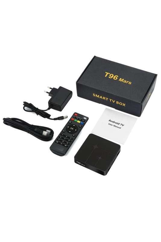 T96 Mars 4K HD Smart TV Box with Remote Controller