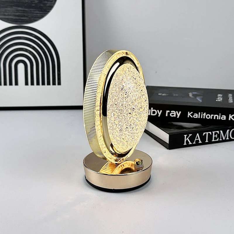 Touch Control Crystal Rechargeable Table Desk Lamp