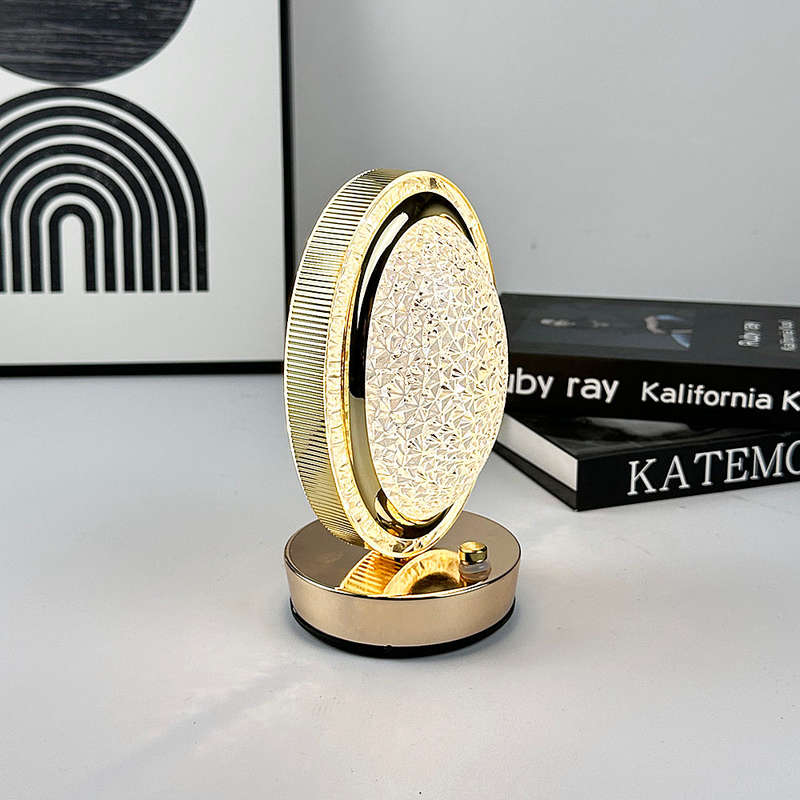 Touch Control Crystal Rechargeable Table Desk Lamp