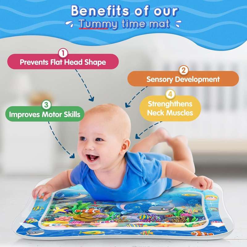Senza Tummy Time Mat Premium Baby Water Pool Mat
