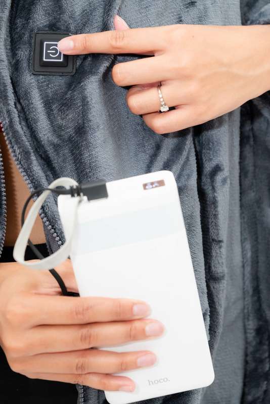 Plush USB-Powered Heated Fleece Shawl Blanket