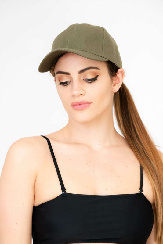 Unisex Baseball Cap Adjustable Back Strap Plain Classic 6 Panel Brown