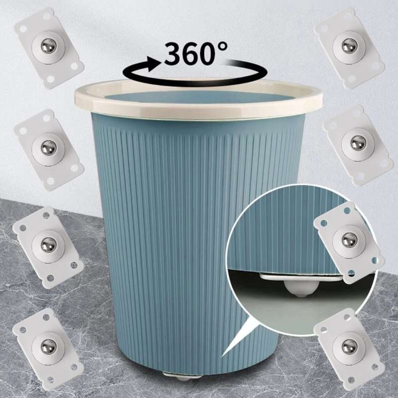 Universal Wheels Casters Self Adhesive 8 Pieces 360 Degrees 