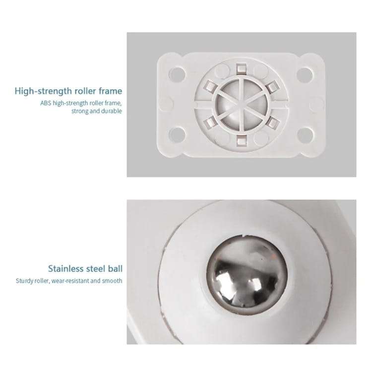 Universal Wheels Casters Self Adhesive 8 Pieces 360 Degrees 