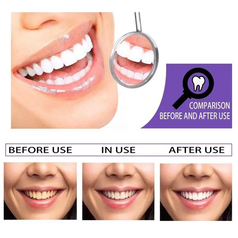 V34 Purple Corrector Teeth Whitening Toothpaste Stain Remover 30ml