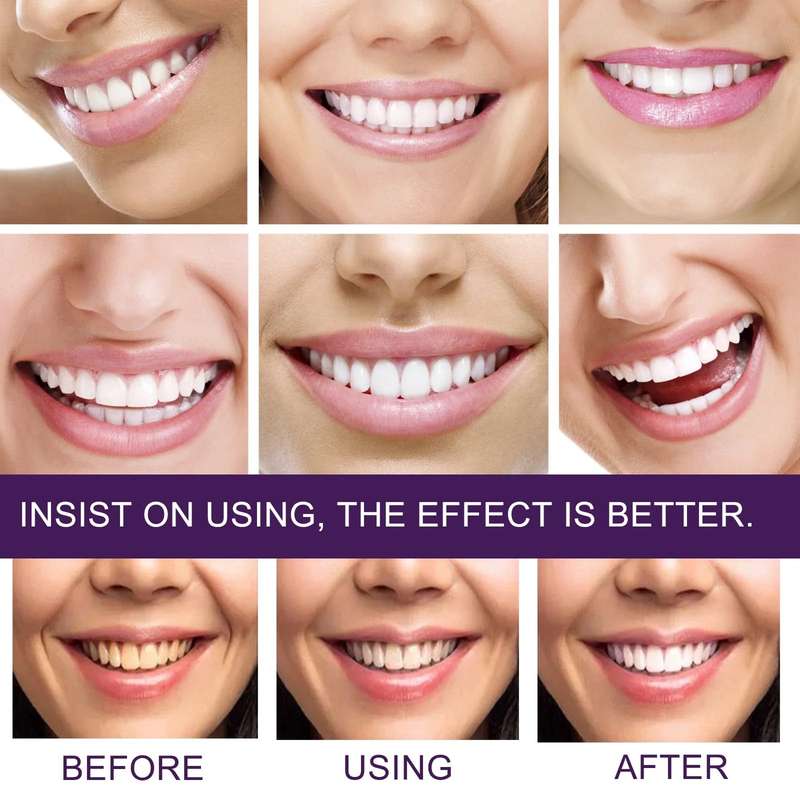 V34 Purple Corrector Teeth Whitening Toothpaste 50ml