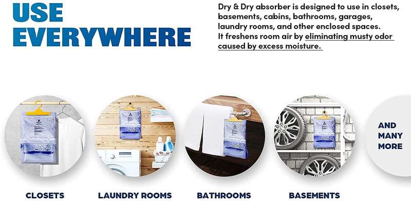 PACK OF 2-UNIVERSAL DEHUMIDIFIER FOR HOME