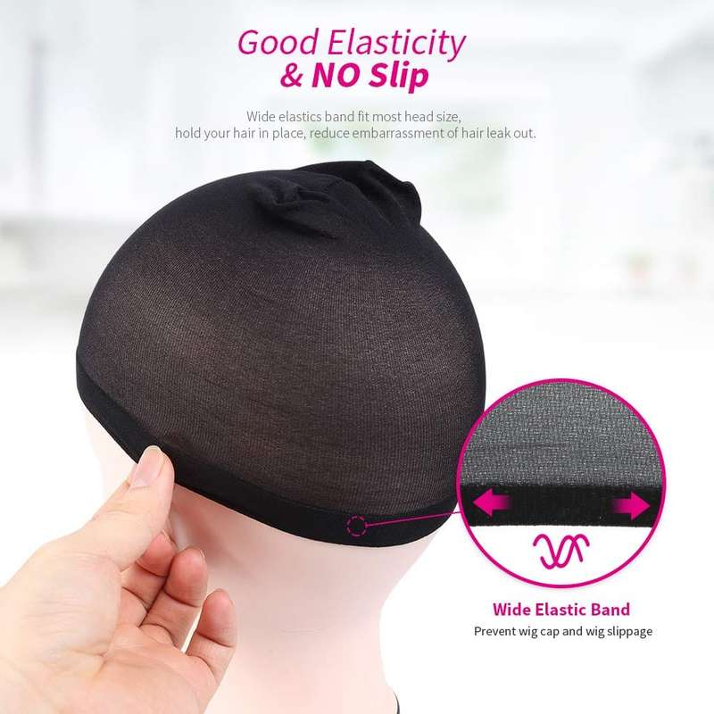 Wig Caps Black 20 Pieces