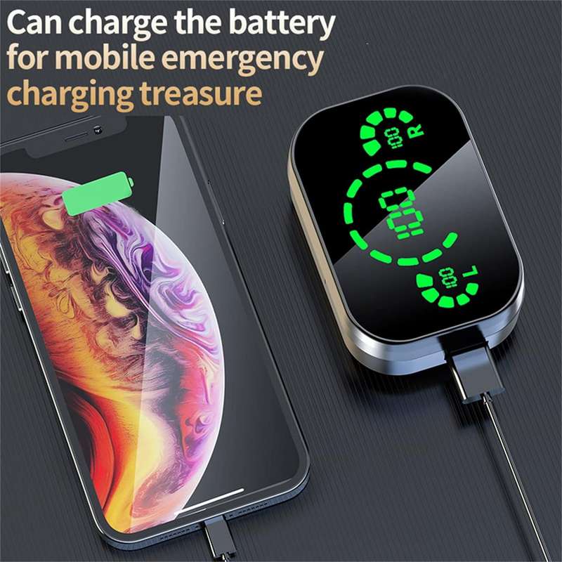 Wireless Earbuds Bluetooth 5.3 Headphones Digital LED Intelligence Display Touch-Control Hi-Fi Ea...