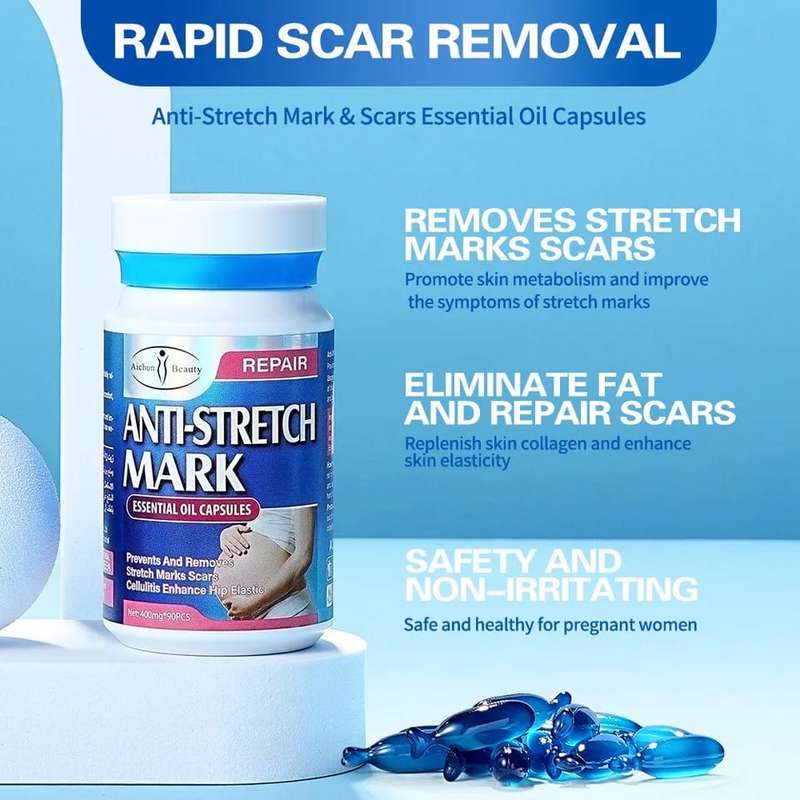 Anti Stretch Mark Essential Oil Capsules Box Of 90