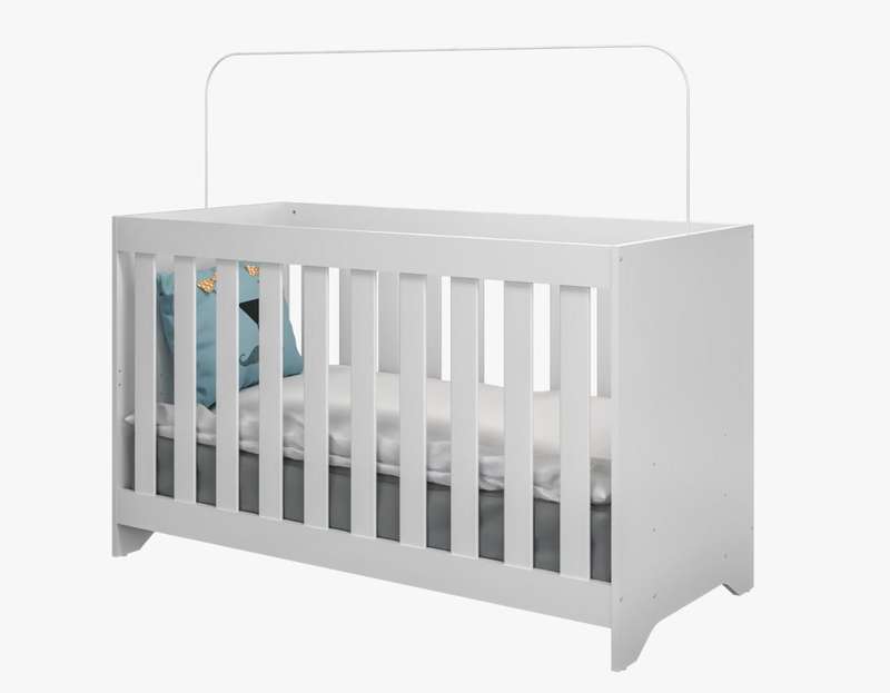 Baby Modern Cot Crib Bed 3 In 1