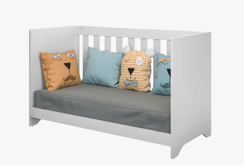 Baby Modern Cot Crib Bed 3 In 1