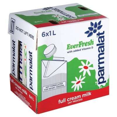 Parmalat Everfresh Longlife Milk 6 x 1L