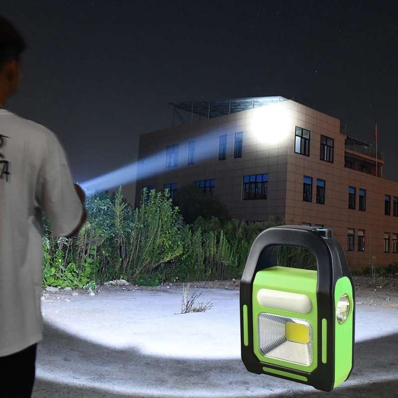 Portable 3 IN 1 Solar USB Rechargeable Power Bank LED Work Light JD-925