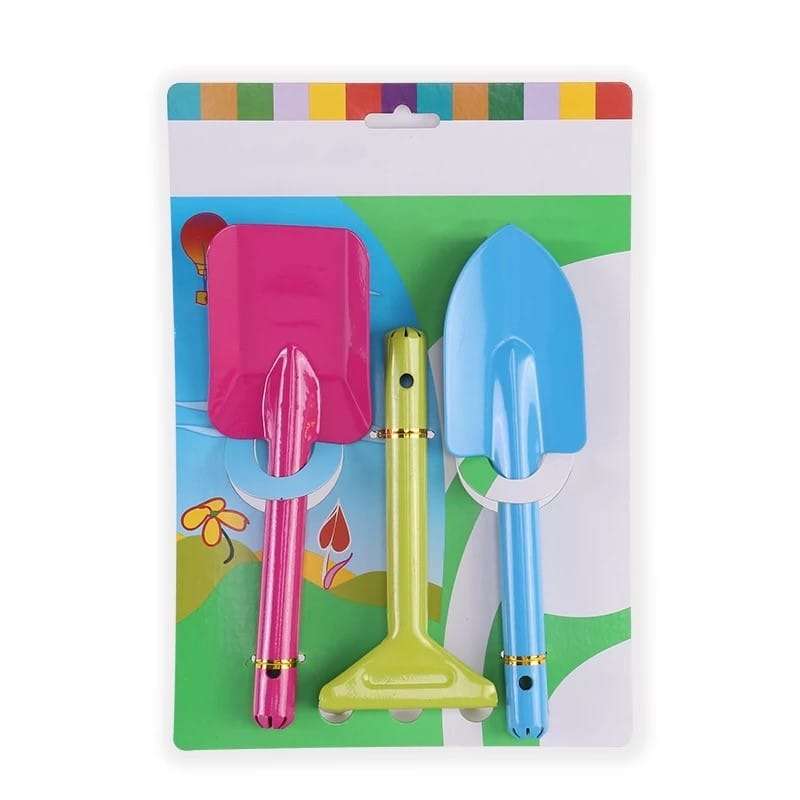 2 SETS OF 3 PACK KIDS METAL GARDEN TOOL SETS