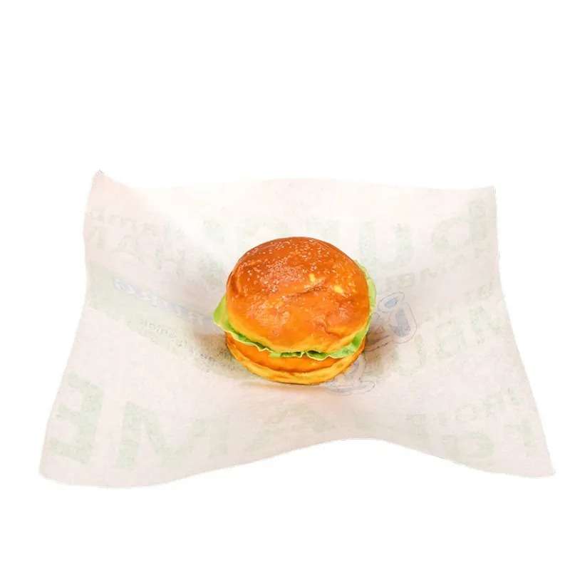 100 Sheet Senza Printed Grease Proof Universal Burger Wax Parchment Paper