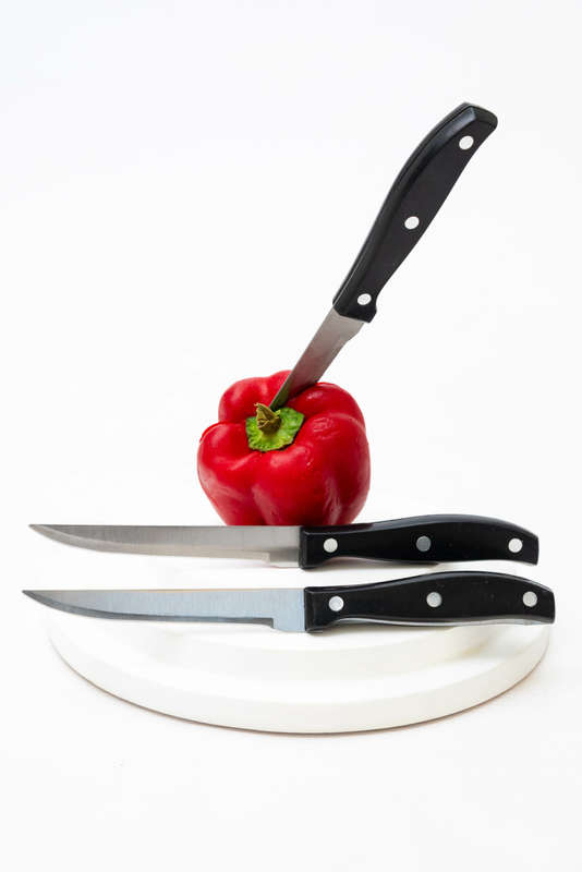 3 Piece Straight Edge Steak & Fruit Knife Set