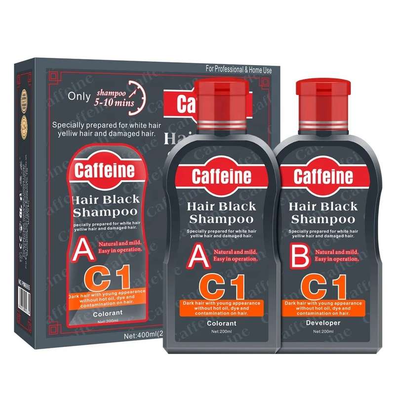 Caffeine Hair Black Shampoo Pack Of 2 x 200ml