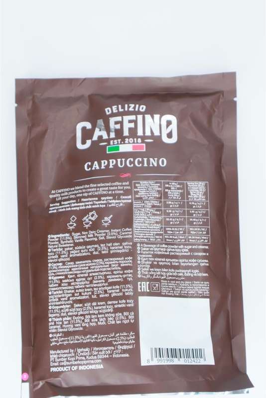 Delizio Caffino Cappuccino 3 in1 Instant Coffee 10 X 20g Sachets Per Pack