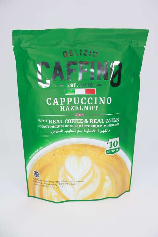 Delizio Caffino Hazelnut 3 in1 Instant Coffee 10 X 20g Sachets Per Pack