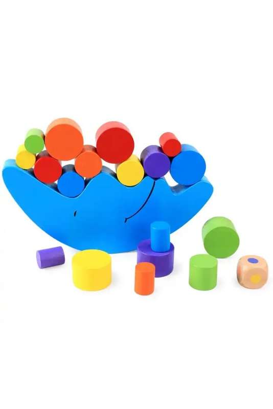 Educational Wooden Moon Balancing Toy Learning Wooden Blocks
