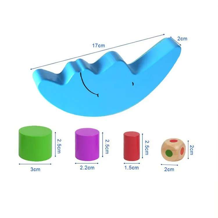 Educational Wooden Moon Balancing Toy Learning Wooden Blocks