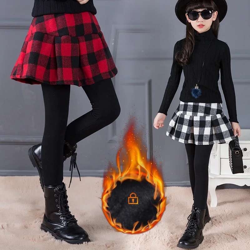 Thermal Leggings Fleeced Lined For Girls