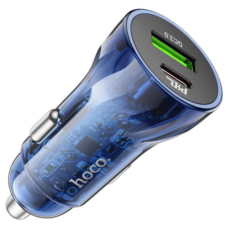 HOCO Fast Type C Car Charger 42.5 Watt Dual Port USB+ Type C DZ3 Max