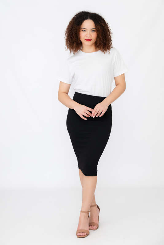 Hattie Knee Length Bodycon Skirt