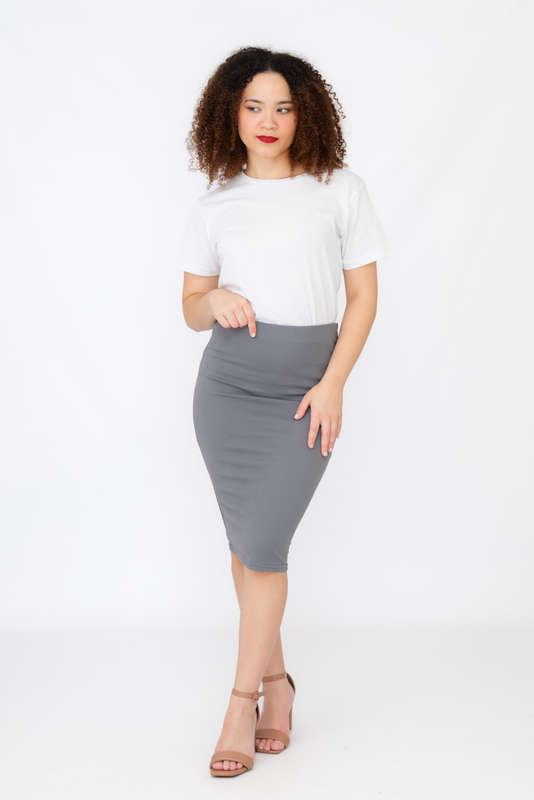 Hattie Knee Length Bodycon Skirt
