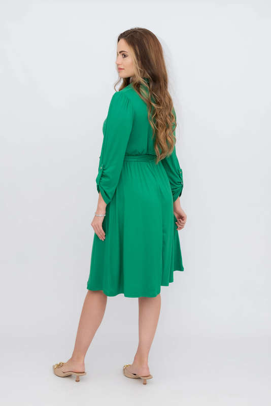 Haylee Long Sleeve Button Down Shirt Dress