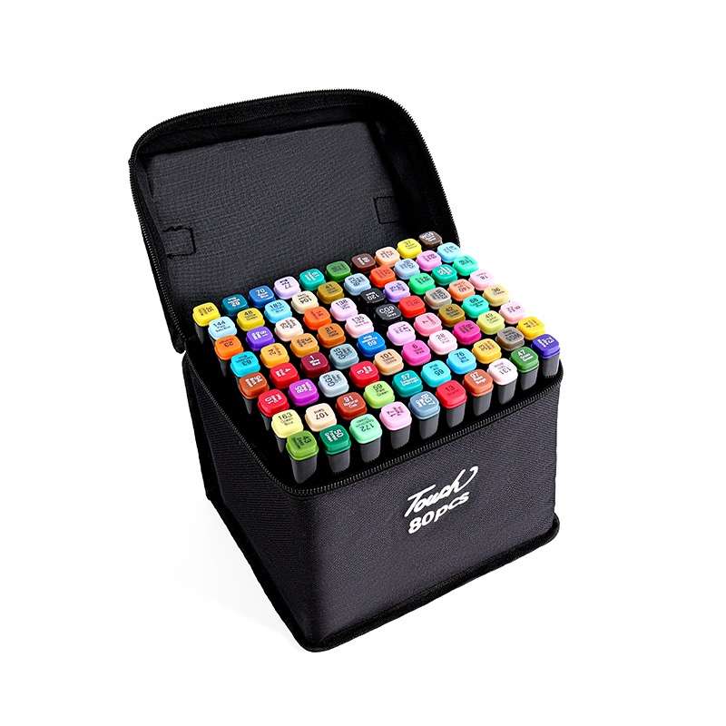Highlighter Marker Pen Set, Double Sided Alcohol Art Markers  80 Piece