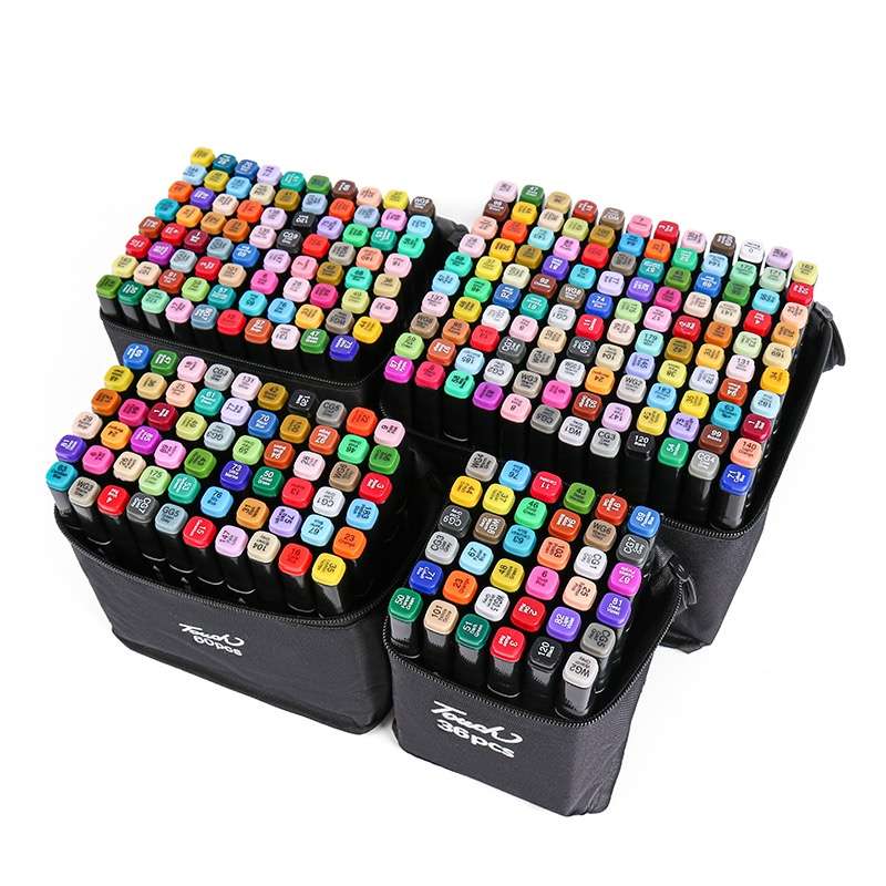 Highlighter Marker Pen Set, Double Sided Alcohol Art Markers  80 Piece